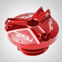 혼다 레벨 300 500 CMX 250 CA125 250 450 M20 * 2.5 오토바이 CNC 알루미늄 엔진 오일 캡 볼트 나사 필러, 05 Red