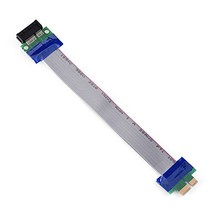 VBESTLIFE 파워 드라이저 케이블 긴 수명 PCI-E 전문 1X 4X 8X 16X 남성 VGA 그래픽 카드 유연한 라이저 확장 리본 케이블 ((PCI-E 1X to 1X))