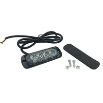 2x 12V-24V 4LED 트럭 스트로보 스코프 경찰 점멸 오토바이 라이트 Led 손전등 깜박이는 조명 레드 블루 앰, 한개옵션1, 04 Red, 1개