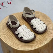 로마 샌들 여름 통굽 동굴화 빈티지 바오터우 짜임 돼지 케이지화 Sandals