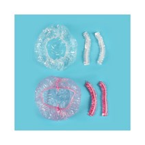 위생모 미용실비닐캡 미용도구 펌 염색 샤워캡 일회, 핑크MD004025