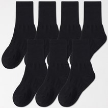 노디자인 클래식 크루 삭스 7켤레 양말 세트