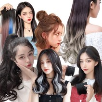 루즈루나 부분가발 헤어피스 당고머리 똥머리 11종 모음, 07.비마인볼륨포니테일-내츄럴블랙