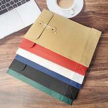 컬러 종이 단추봉투 카드 엽서 팬시 봉투 A5세로 흰색