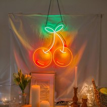 LED 실내용 네온사인 보드 체리