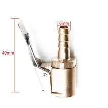 고급 자동차 타이어 공기 척 팽창기 펌프 밸브 커넥터 클립 온 어댑터 황동 8mm 휠 풍선, B형
