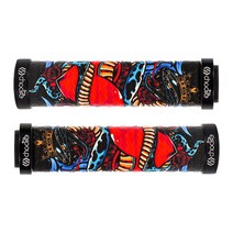 2pcs 자전거 핸들 바 그립 손 그립 MTB 사이클 도로 산악 자전거 자전거, 뱀, 130mm, 실리콘 알루미늄 합금