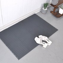 목욕탕 수영장 입구용 PVC 미끄럼방지 조립식 물빠짐 현관매트 비올때 폭우대비 가게, 레드