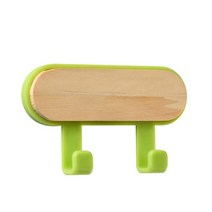 후크걸이 1Pcs 강한 자기 접착제 문 벽 걸이 후크 ABS 나무 모자 선반 키 행거 주방 욕실 액세서리 U3, 한개옵션1, [07] 2 hook