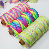 2.0mm 300g/150g 멀티컬러 레인보우 나일론 파라코드 (3컬러), 네온(300g)