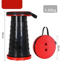 화장대의자스툴 원목의자 식탁의자 접이식 휴대용 캠핑 의자 라운지 야외 해변 가구, 01 Red