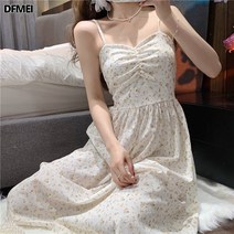 DFMEI 나시 원피스 미 카디건 자외선 차단
