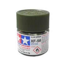 (81758) 타미야 아크릴 도료 XF-58 올리브 그린 무광 10ml