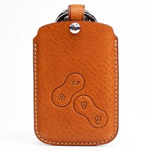 르노삼성 SM5 SM7 QM5 QM3 4버튼 스마트키 가죽 케이스 PS02 커버, 미네르바복스브라운