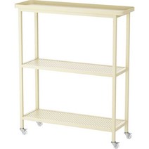 화분 진열대 꽃집 발코니 화초 스탠드 이동식 전시대, 화이트 2단 (100x25x53cm)