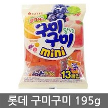 롯데 젤리셔스 구미구미 mini 195g(13봉입), 4개