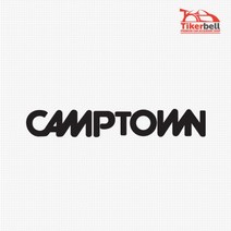 Camptown 캠프타운 로고 캠핑카 차스티커 첫차선물 신차선물, 소형, 블랙
