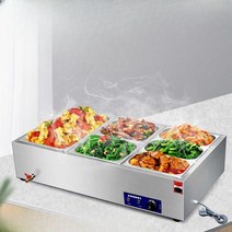 반찬 보온고 보온 테이블 샐러드 호텔 한식당 4구 6구, A3 3구(항온절전)