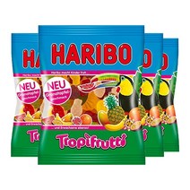 하리보 트로피 프루티 구미 젤리 200g x 4팩 Haribo Tropifrutti, 4개