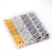 스틸 오링 O링 4종세트 골드 실버 브론즈 흑니켈 부자재 비즈 공예 악세사리 만들기