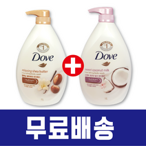 도브 바디워시 1000mlx2개 바디클렌저/쉐어버터+코코넛