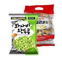 통가든 와사비 완두콩 300g + 바삭바삭 땅콩 보리과자 180g 세트, 8세트