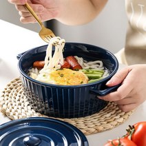 홈카페 북유럽 샐러드볼 오븐용 그릇 계란찜기 파스타볼 스프볼 플레이팅 도자기그릇, 화이트