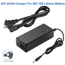 호버보드 42v 2a 5a hoverboard 1 prong charger ebike lithium wheel power for 36v jetson 전기 호버 보드 go 163, 42v 5a, 에게