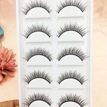 YOKPN 새로운 5 쌍 속눈썹 3D 다층 자연 인조 전체 수제 크로스 테일 긴 메이크업 도구, 1 Box 5 pairs