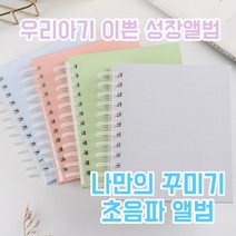 초음파앨범 부착식 펄 들어간 꾸미기 태교다이어리 태아초음파 신생아앨범 (25장 50페이지), r네이비