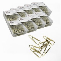 올데이리빙 스틸 삼각 컬러 골드클립 500개, 9개