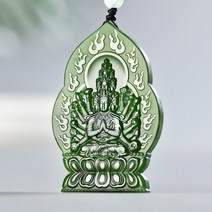 천수관음 관세음보살 부처님 옥 펜던트 불교용품, 12지신 쥐