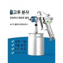 페인트분사기 뿌리는기계 도장 에어리스 무선페인트 후끼, 8. 이하라 W-71 하단 구경 1.8