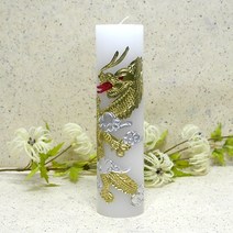 선우몰 원기둥 용초(흰색) 기도초 필라양초캔들 봉축행사 불교용초, 단품, 1개