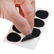 관악기 금 색소폰 입문 전문가 용 8개/몫 블랙 실리콘 0.5mm 알토 테너 색소폰 클라리넷 마우스 피스 쿠션, 한개옵션0