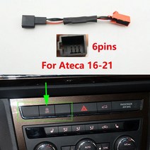 좌석 용 Alhambra 7N / Leon MK3 / Arona / Ateca 자동차 자동 정지 시작 장치 제어 센서 플러그 케이블, 05 For Ateca 16-21 B
