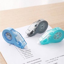대용량 점보 수정 테이프 5mmX12M 화이트 수정펜 문구 볼펜 지우개 수정액, 본상품선택, 블루(EH20201)
