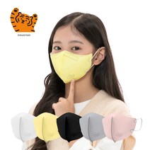 무직타이거 뚱랑이 KF94 새부리형 마스크 25매, 화이트, 소형, 25개