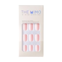 THEMIMO 더미모 말랑 착붙 네일팁 24tips 단색 컬러 붙이는네일팁 국내제작 인조손톱 풀팁, 더미모네일 35.소프트핑크, 1개