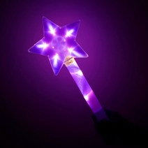 파티짱 LED 별봉 응원봉 야광 콘서트 용품 도구, 퍼플