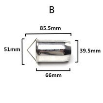 배기오토바이 배기 머플러용 촉매 DB 킬러 소음기 오프로드 자전거 더트 바이크 51mm, 02 B