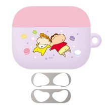 짱구 디저트 하드 케이스+철가루방지스티커, 마카롱 짱구, 에어팟 3세대