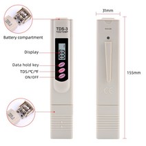 세균측정기고품질 휴대용 디지털 TDS 미터 필터 수질 측정 순도 시험기 음료수 tds 펜 유형, 한개옵션0