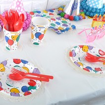 생일 파티 케이터링 1회용 종이접시 6P 칠순잔치 홈인테리어 회갑연 테이블보 셀프 소품, 클래식, 18cm