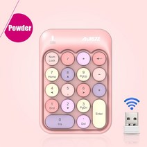 게임용 키보드 게이밍 미니 키패드 2.4g 무선 숫자 18 키 컴퓨터 디지털 휴대용 pc 회계 텔러 노트북 노트북 맥북, 07 Powder