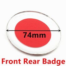 보닛 후드 자동차튜닝용품 자동차 후드 led 자동차 후드 프론트 그릴 엠블럼 로고 트렁크 배지 스티커 스, 03 74mm Black Silver