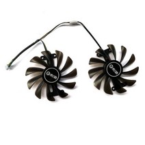 KFA2 갤럭시 지포스 GTX 1070 1070Ti 1080 Exoc Snpr 그래픽 팬용 새로운 95mm 4 핀 GFM10012H12SPA 쿨러 2 개입, 금