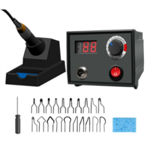 우드버닝 온도조절 우드버닝기 우드버닝툴 버닝펜 3d펜 인두기, 고급 1구(펜촉20개 포함)