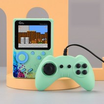 가정용 레트로 게임기 오락실 오락기 휴대용 2인용 옛날 고전게임, CHINA, Green with Gamepad