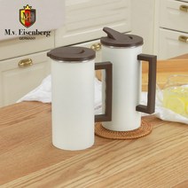 아이젠베르그 크림 스테인레스 냉장고 물병 1.6L 2P